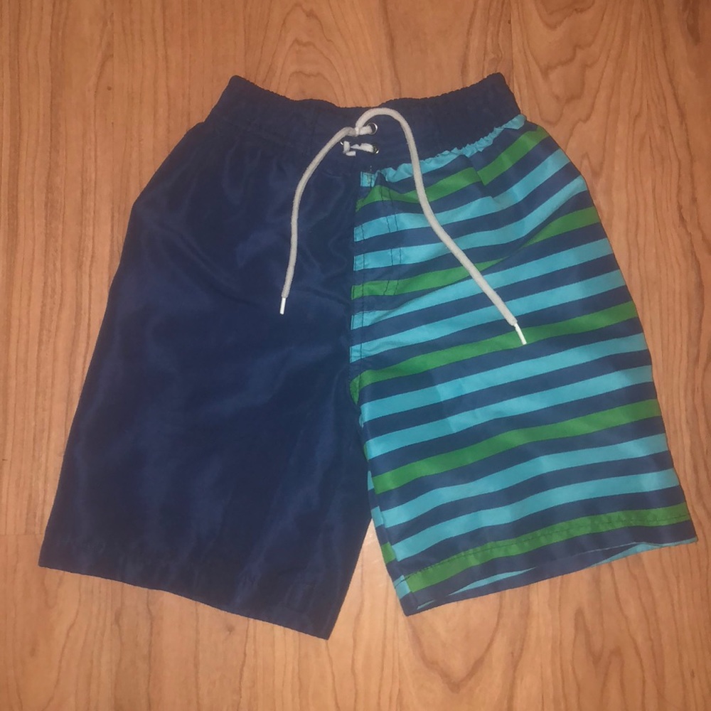 Boys’ stylish swim trunks
